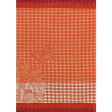 4 Essuie mains jardins des papillons Camé­lia Le Jacquard Français