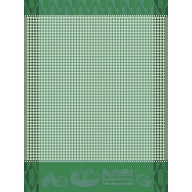 4 Essuie mains Patis­se­ries Fran­caises Pistache Le Jacquard Français