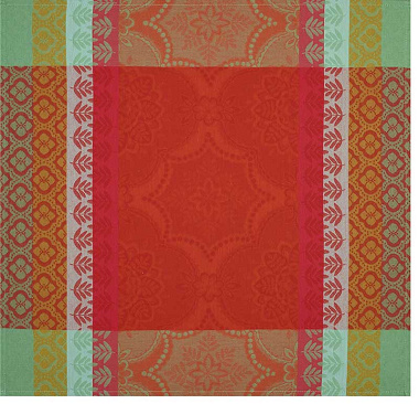 4 serviettes de table bastide poivron Le Jacquard Français
