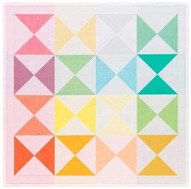 4 serviettes de table origami multi­co­lore Le Jacquard Français