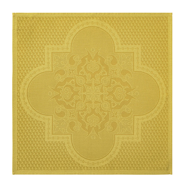 4 serviettes de table Palais Véni­tien Ocre Le Jacquard Français