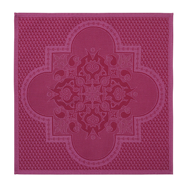 4 serviettes de table Palais Véni­tien Pourpre Le Jacquard Français