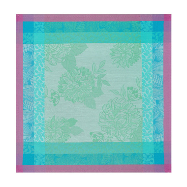 4 serviettes de table Parfums de baga­telle horten­sia Le Jacquard Français