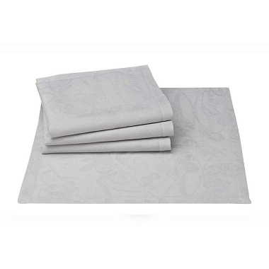 4 Serviettes de table Tivoli Perle Le Jacquard Français