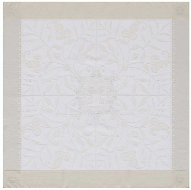 4 serviettes de table Vene­zia ivoire 58×58 cm Le Jacquard Français
