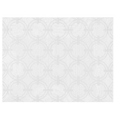 4 sets de table anneaux blanc Le Jacquard Français