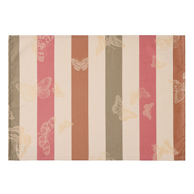 4 Sets de table Bal des Papillons Pêche Le Jacquard Français