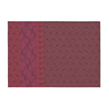 4 Sets de table enduits Carac­tère Carmin Le Jacquard Français