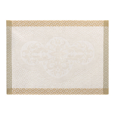 4 sets de table Evasion Céleste Traver­tin Le Jacquard Français