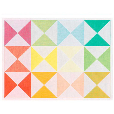 4 sets de table origami multi­co­lore Le Jacquard Français