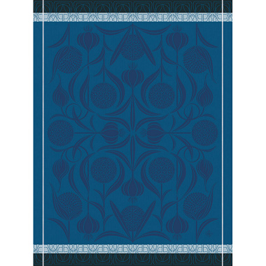 4 Torchons Ail Bleu Le Jacquard Français
