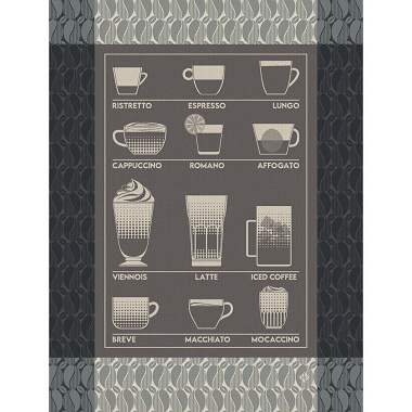4 Torchons Barista Ristretto Le Jacquard Français