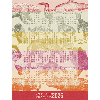 4 Torchons calen­drier 2026  Le Jacquard Français