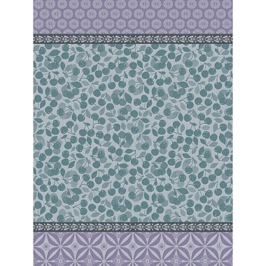 4 Torchons Cerise Bleue Le Jacquard Français