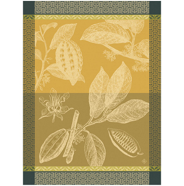 4 Torchons Choco­lats Fève Dulcey Le Jacquard Français