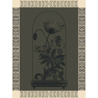 4 Torchons Curio­sité Florales Empire Le Jacquard Français