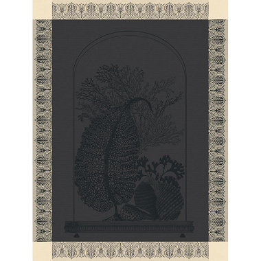 4 Torchons Curio­sité Miné­rales Char­bon Le Jacquard Français