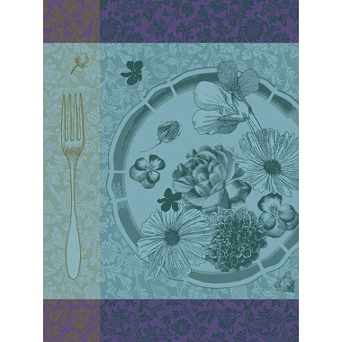 4 Torchons Fleurs à croquer Chlo­ro­phylle Le Jacquard Français