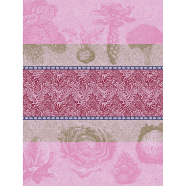 4 Torchons Jardin des Choux Roma­nesco Le Jacquard Français