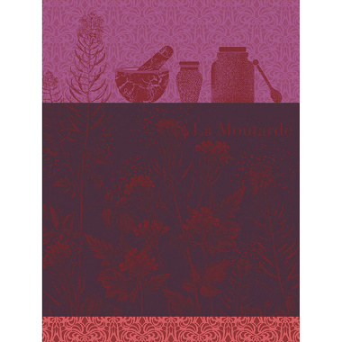 4 Torchons La Moutarde Violette Le Jacquard Français