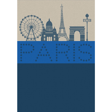 4 Torchons Paris Lumière Nuit Le Jacquard Français