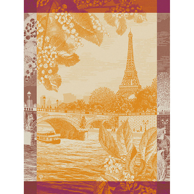 4 Torchons Paris sur seine Concorde Le Jacquard Français