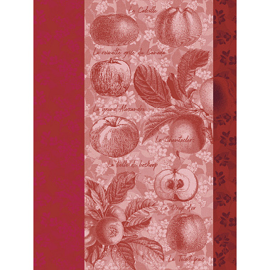 4 Torchons Pommes à Croquer Reinette Le Jacquard Français