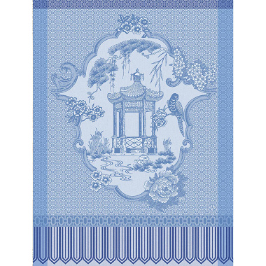 4 Torchons Prome­nade Impé­riale Lapis Le Jacquard Français