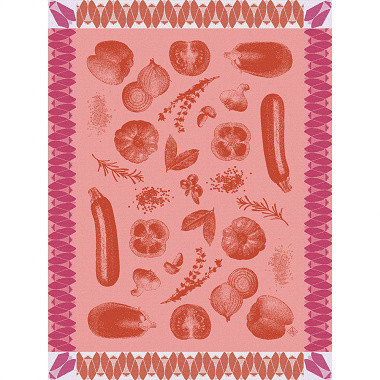 4 Torchons Rata­touille Tomate Le Jacquard Français