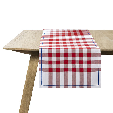 Chemin de table Bistrot Français Rouge Le Jacquard Français