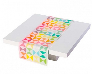 Chemin de table origami multi­co­lore Le Jacquard Français
