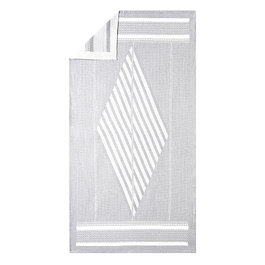 Drap de douche Bath Club Gris Miné­ral Le Jacquard Français