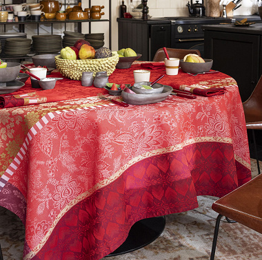Nappes Gipsy Rubis Le Jacquard Français
