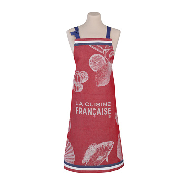 Tablier Gastro­no­mie Rouge Le Jacquard Français