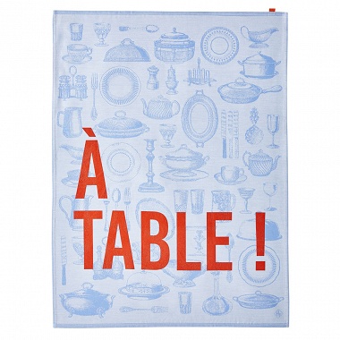 Torchon A Table Eau Le Jacquard Français
