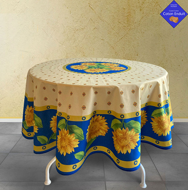 Nappe enduite Solei­has Placé Bleu L’En­so­leillade