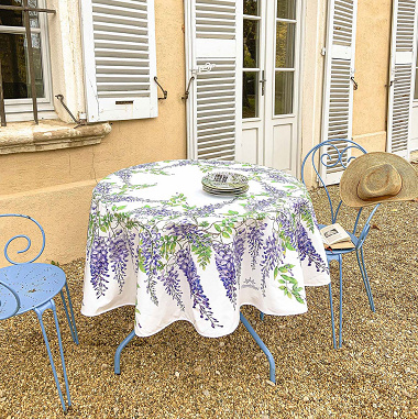 Nappe ronde Glycine L’En­so­leillade