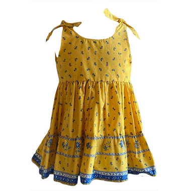 Robe Castel­lane Jaune/Bleu L’En­so­leillade