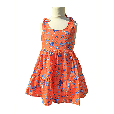 Robe Indienne Orange L’En­so­leillade