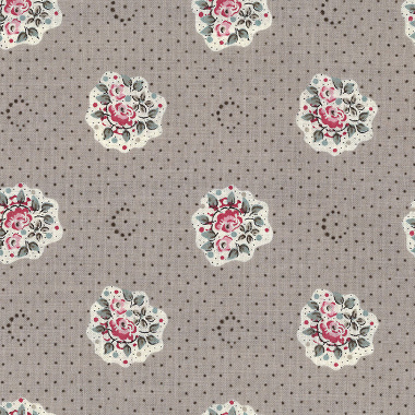 Tissu Maïa­nenco Beige Mastic Les Olivades