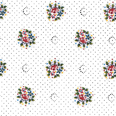 Tissu Maïa­nenco Blanc Les Olivades