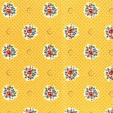 Tissu Maïa­nenco Jaune Doré Les Olivades