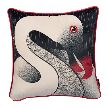 Housse de Cous­sin Dodo Pavone Black Moooi