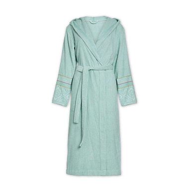 Peignoir capuche Soft Zellige Blue Pip Studio
