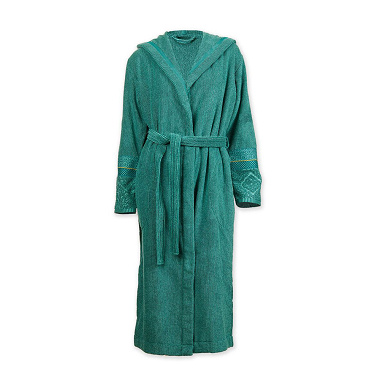 Peignoir capuche Soft Zellige Green Pip Studio