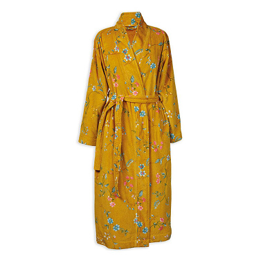 Peignoir Kimono Les Fleurs Yellow Pip Studio