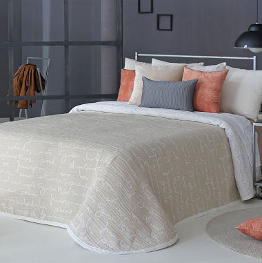 Couvre lit Daryl Beige 01 Reig Marti