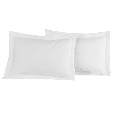 Taies Percale Blanc Sensei