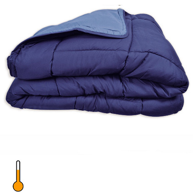 Couette cocoon bico­lore 400 gr gitane/azur toison d’or