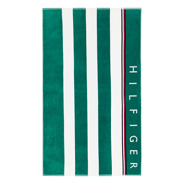 Drap de plage Bico­lore Stripes Jungle Tommy Hilfi­ger